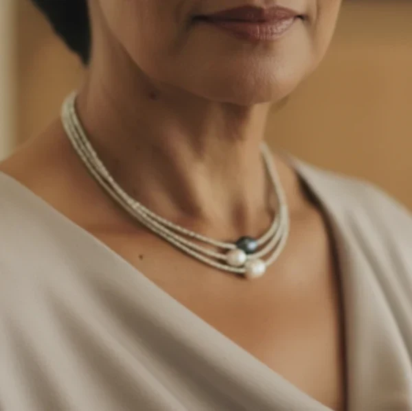 Collar de perlas naturales - Image 3