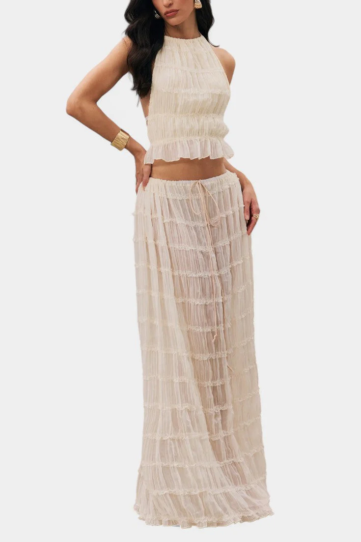 Eugenie Conjunto a Juego con Top Plisado y Falda - Image 2