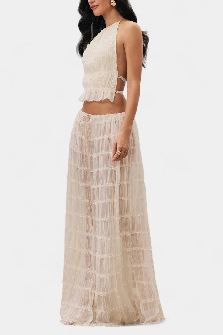 Eugenie Conjunto a Juego con Top Plisado y Falda - Image 3