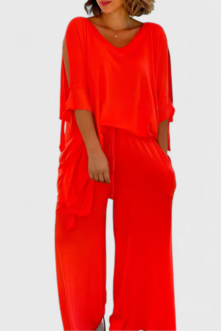 Cecilia Conjunto de Dos Piezas con Detalle de Hombro Descubierto - Image 10