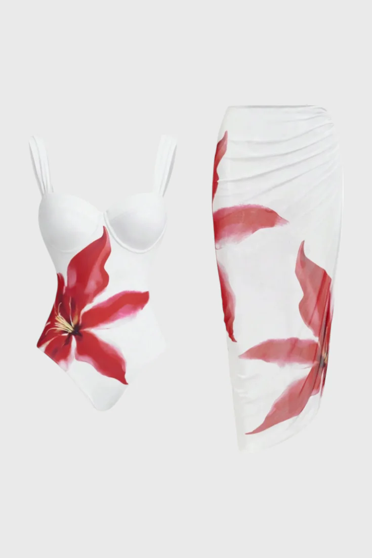 Sarah Conjunto de Baño de Dos Piezas Floral - Image 10