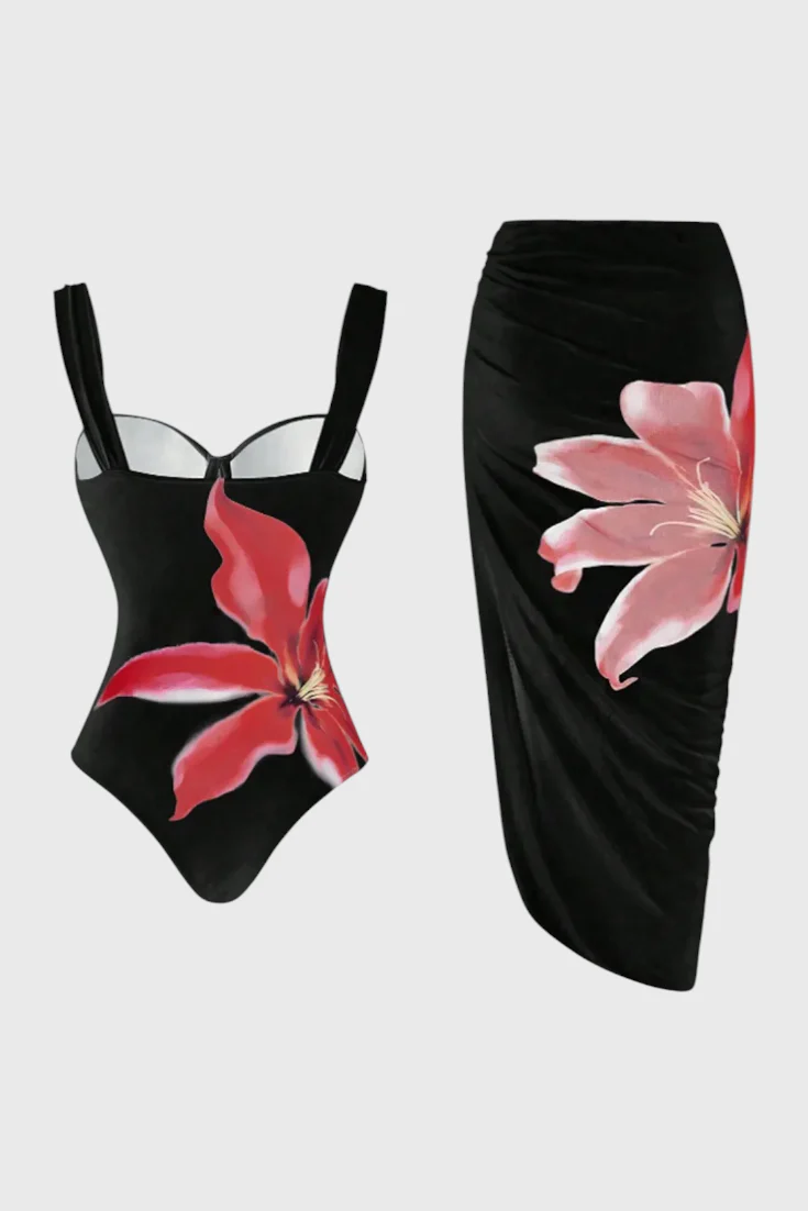 Sarah Conjunto de Baño de Dos Piezas Floral - Image 3