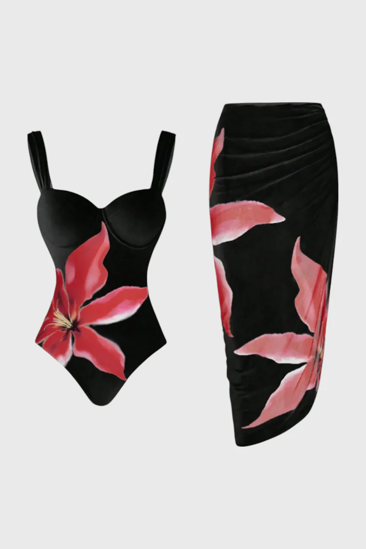 Sarah Conjunto de Baño de Dos Piezas Floral - Image 7