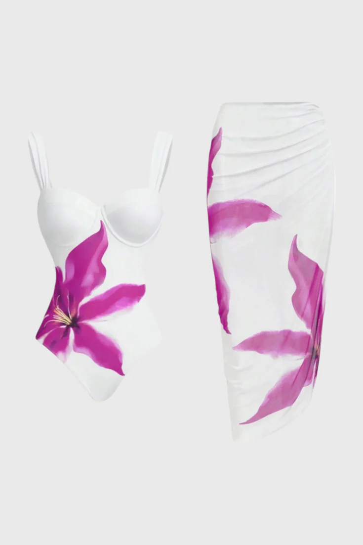 Sarah Conjunto de Baño de Dos Piezas Floral - Image 9