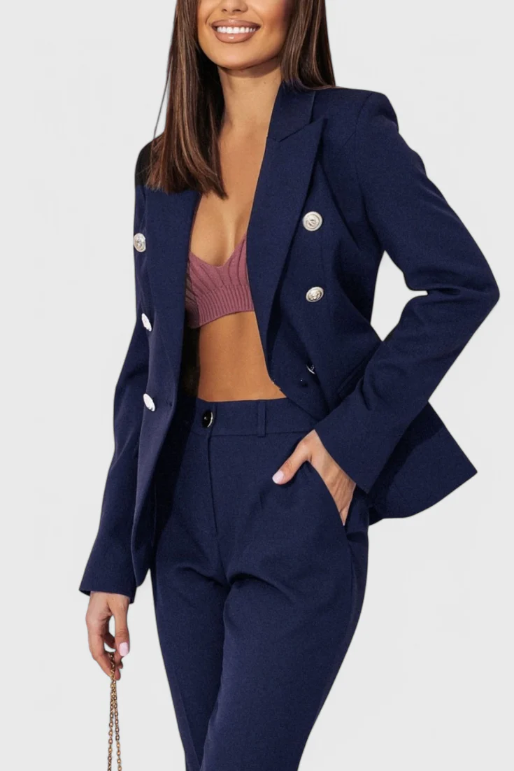 Rosalind Conjunto de Blazer y Pantalones Elegante - Image 11