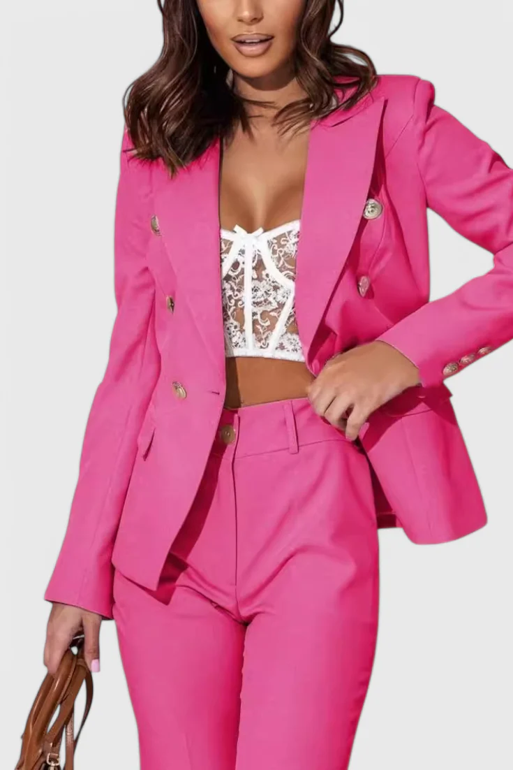 Rosalind Conjunto de Blazer y Pantalones Elegante - Image 13