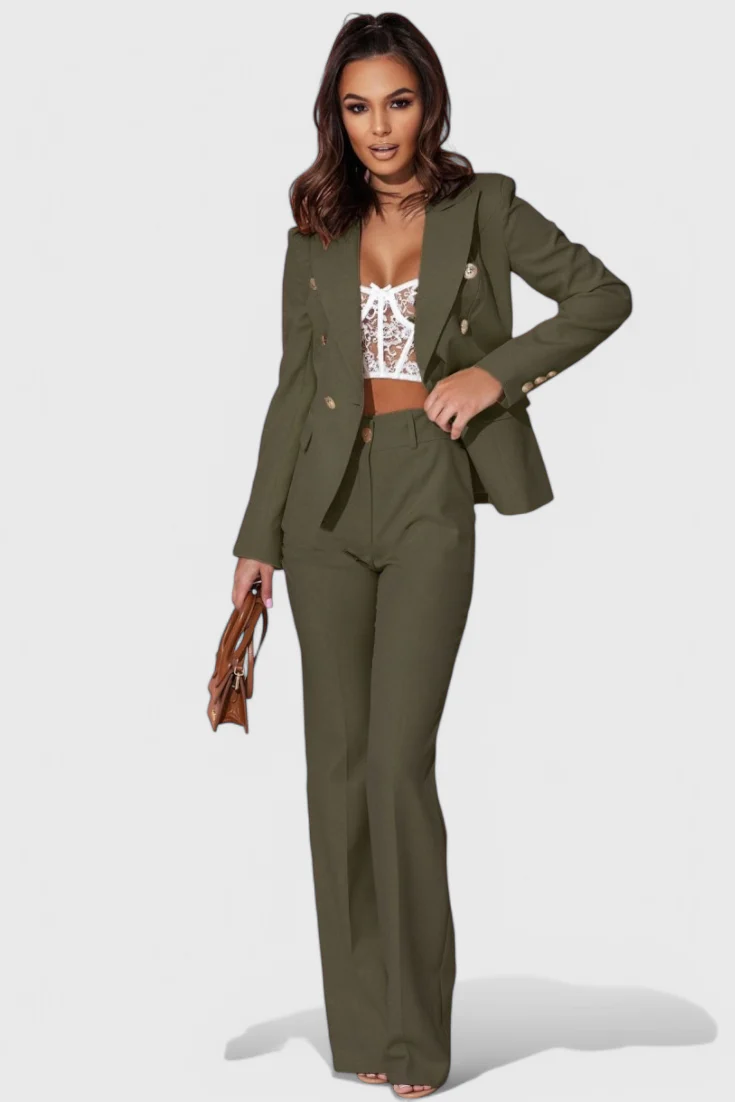 Rosalind Conjunto de Blazer y Pantalones Elegante - Image 19