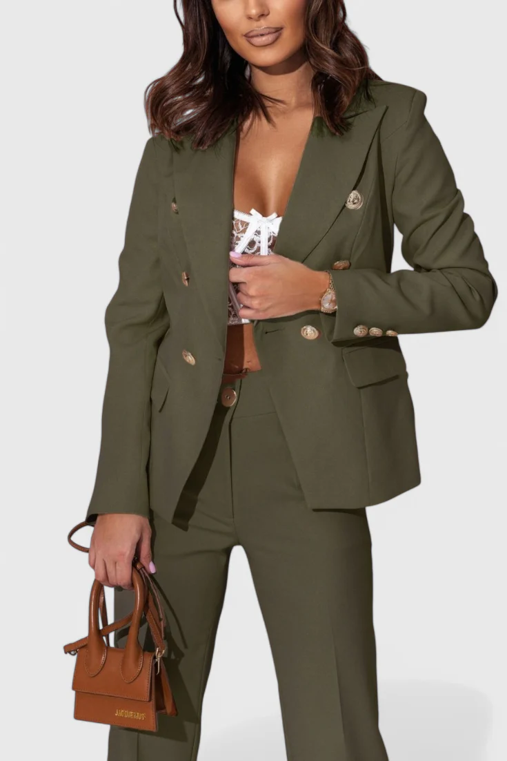 Rosalind Conjunto de Blazer y Pantalones Elegante - Image 29