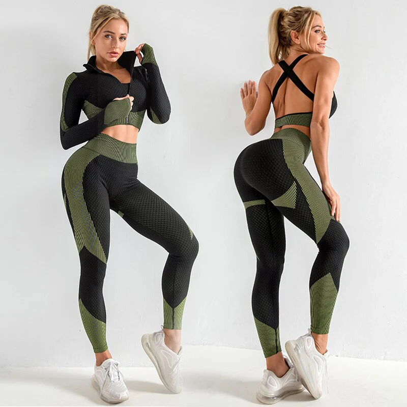 Conjunto de deporte sin costuras (3 piezas) - Image 4