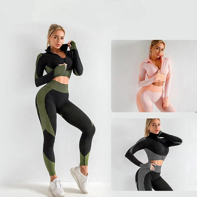 Conjunto de deporte sin costuras (3 piezas) - Image 5