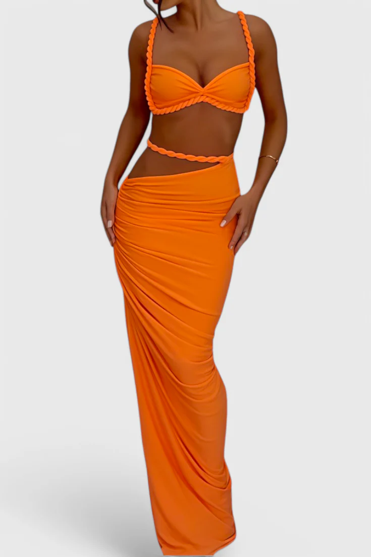 Estela Conjunto de Falda Sin Espalda - Image 17