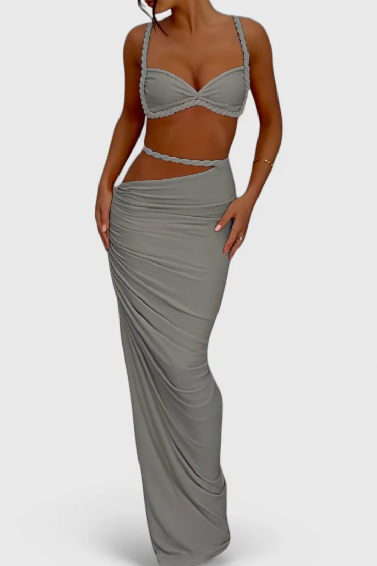 Estela Conjunto de Falda Sin Espalda - Image 19