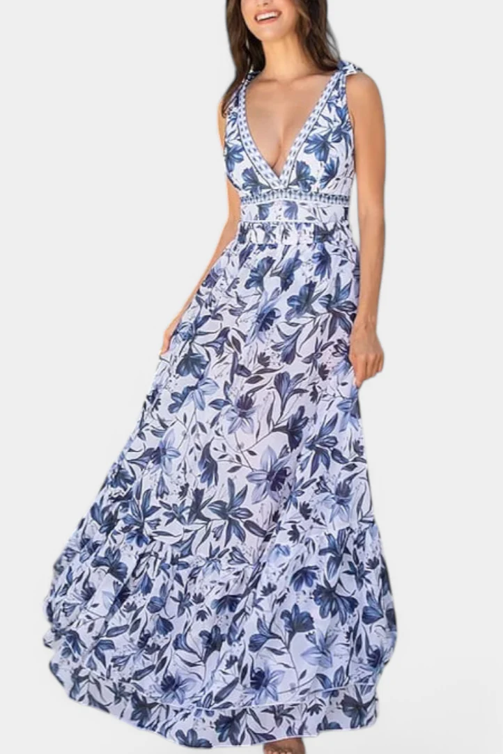 Ahria Conjunto de Traje de Baño de Una Pieza Floral - Image 3