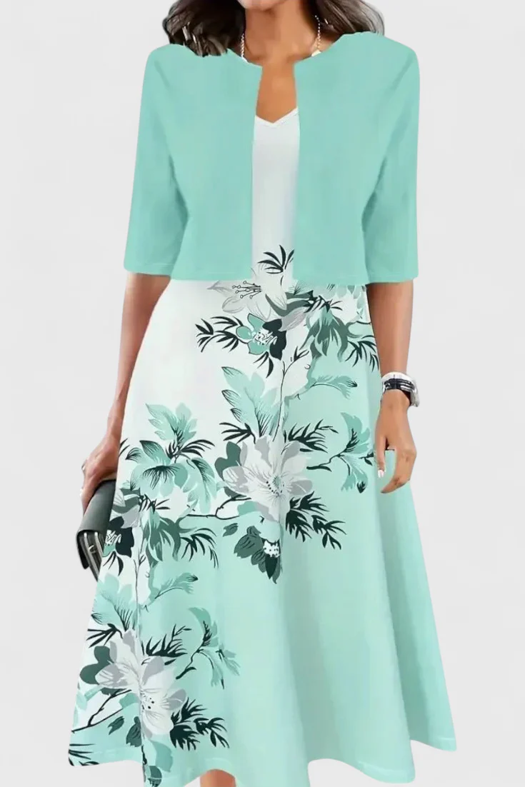 Estrella Conjunto de Vestido Blazer Midi - Image 5