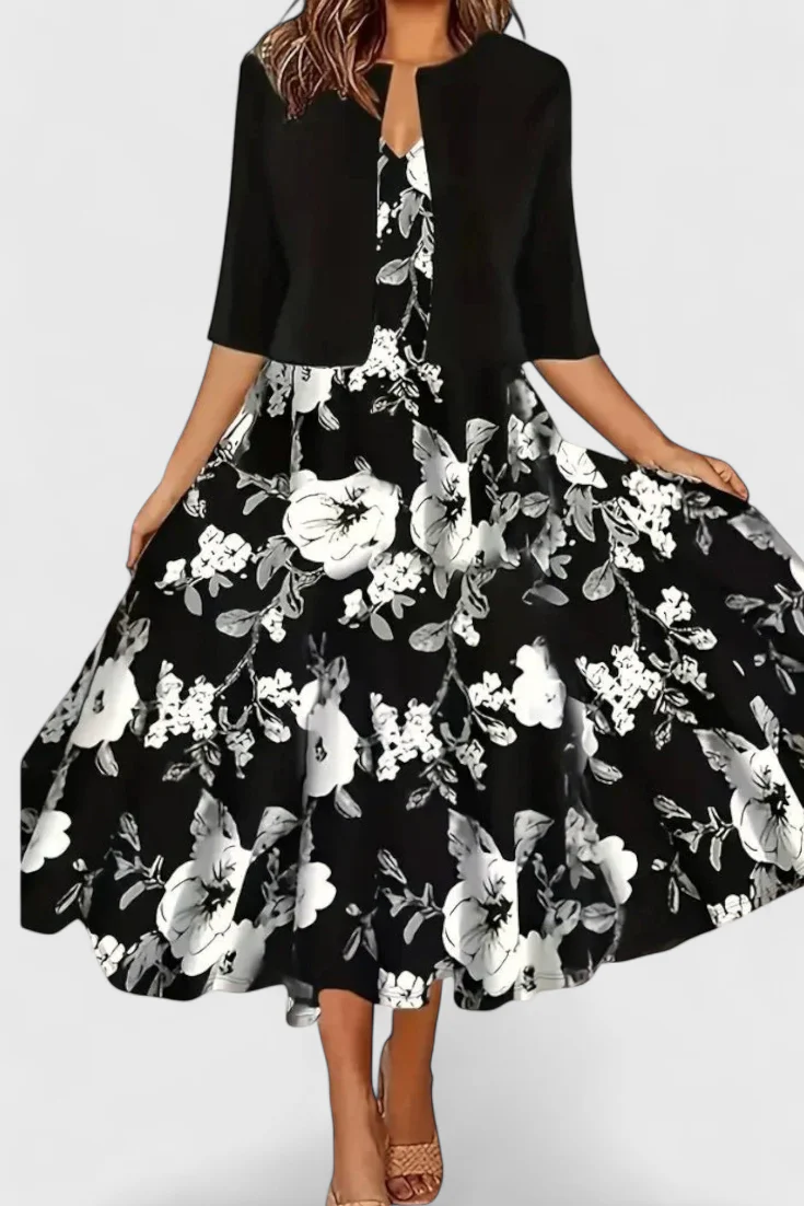 Estrella Conjunto de Vestido Blazer Midi - Image 6