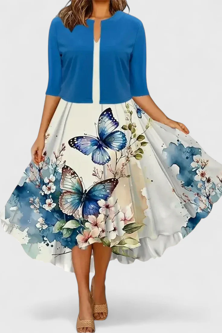 Estrella Conjunto de Vestido Blazer Midi - Image 7