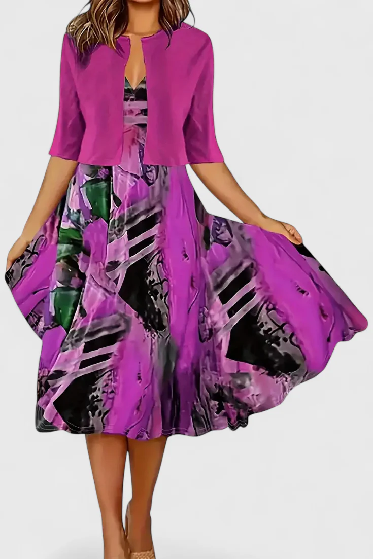 Estrella Conjunto de Vestido Blazer Midi - Image 9