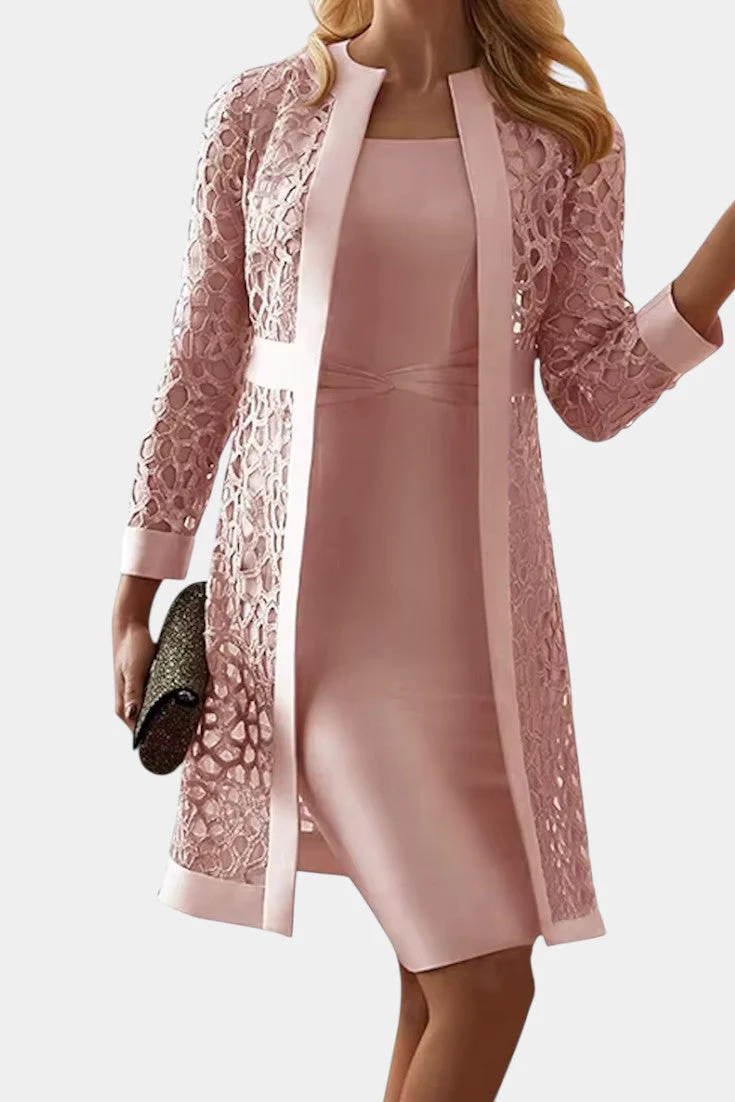 Freya Conjunto de Vestido de Dos Piezas con Encaje - Image 10
