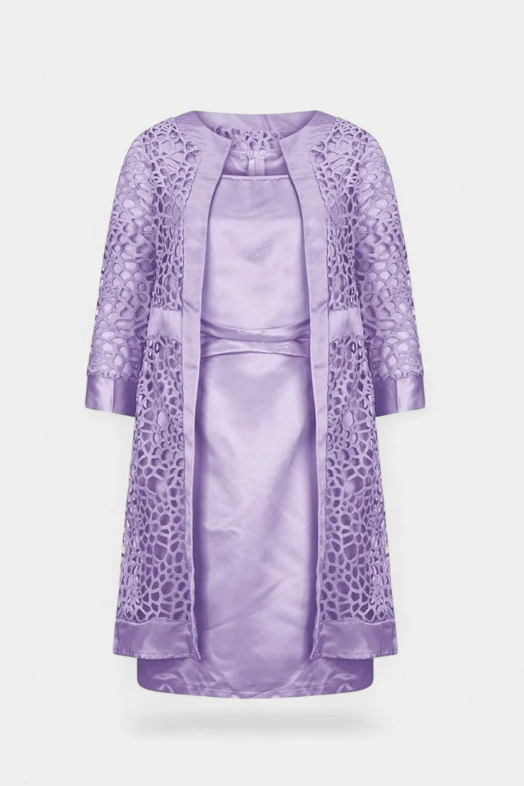 Freya Conjunto de Vestido de Dos Piezas con Encaje - Image 2