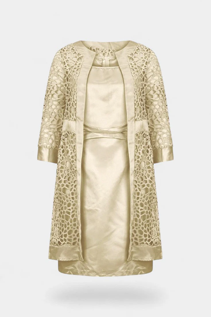 Freya Conjunto de Vestido de Dos Piezas con Encaje - Image 6