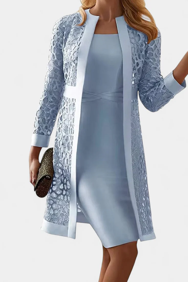 Freya Conjunto de Vestido de Dos Piezas con Encaje - Image 7