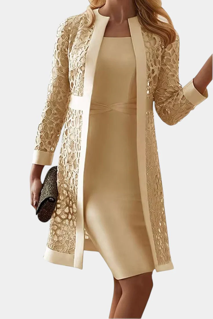 Freya Conjunto de Vestido de Dos Piezas con Encaje - Image 9