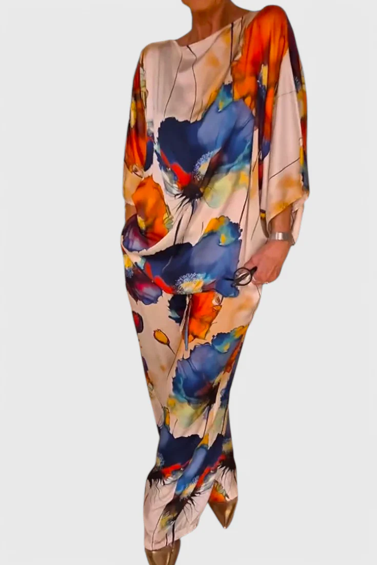 Karoline Conjunto Floral de Dos Piezas con Ajuste Relajado - Image 3