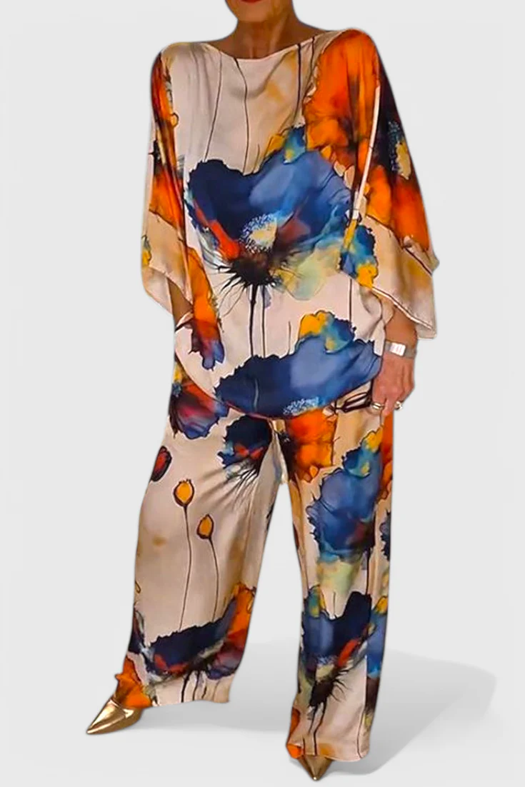 Karoline Conjunto Floral de Dos Piezas con Ajuste Relajado - Image 6