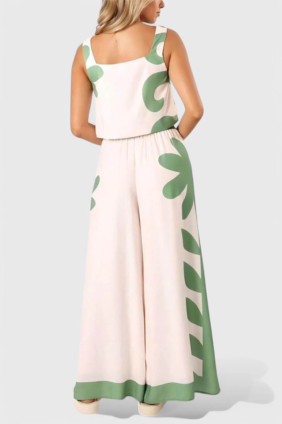 Serafina Conjunto Sin Mangas Floral Boho - Image 3