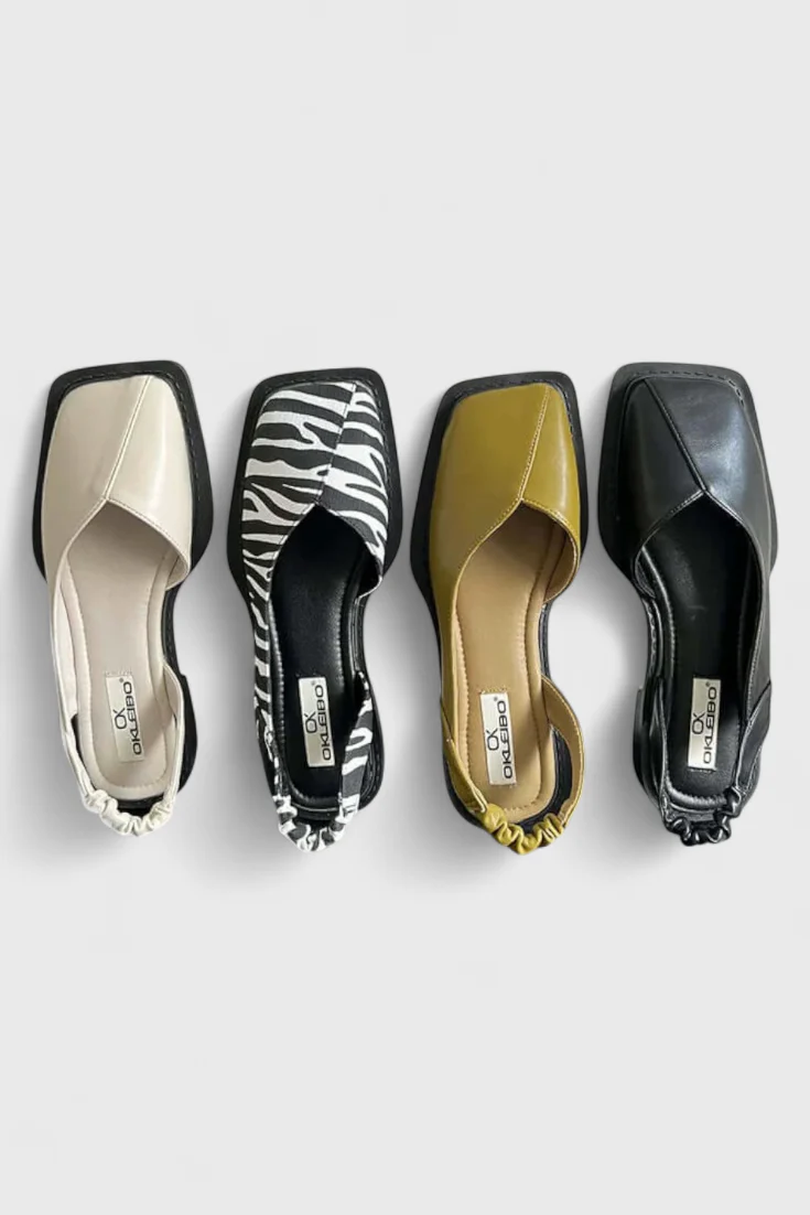 Cora Zapatillas Acolchadas de Punta Cuadrada - Image 2