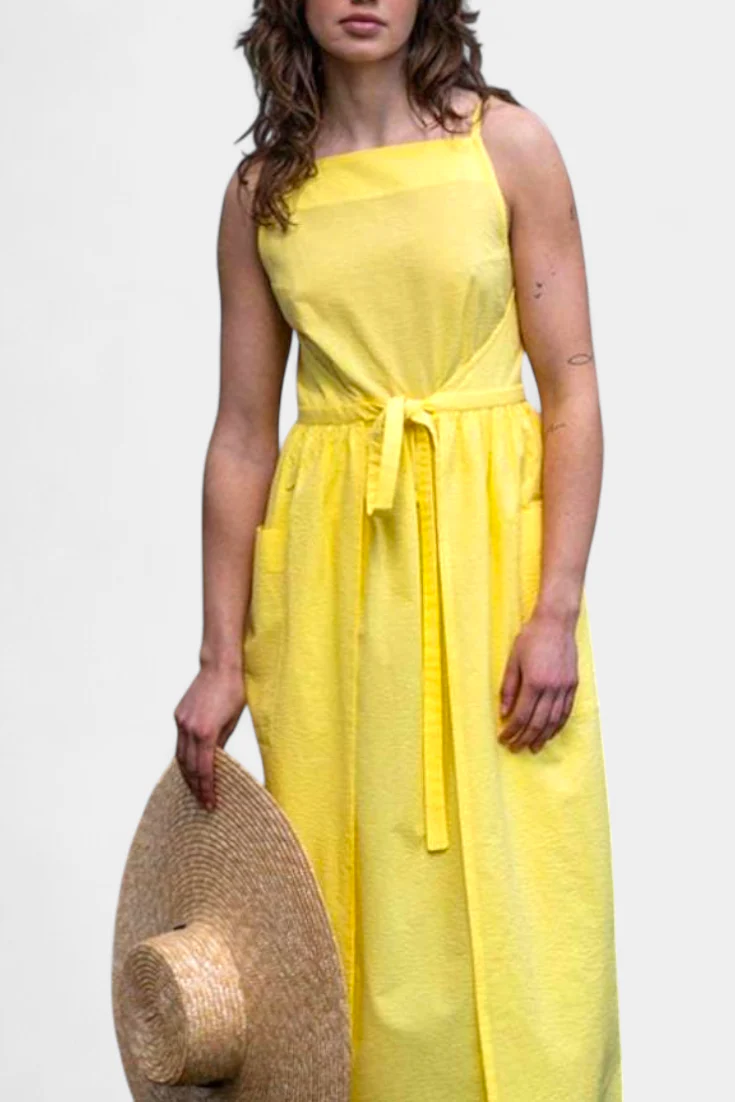 Dezi Vestido Largo con Cordones Laterales - Image 12