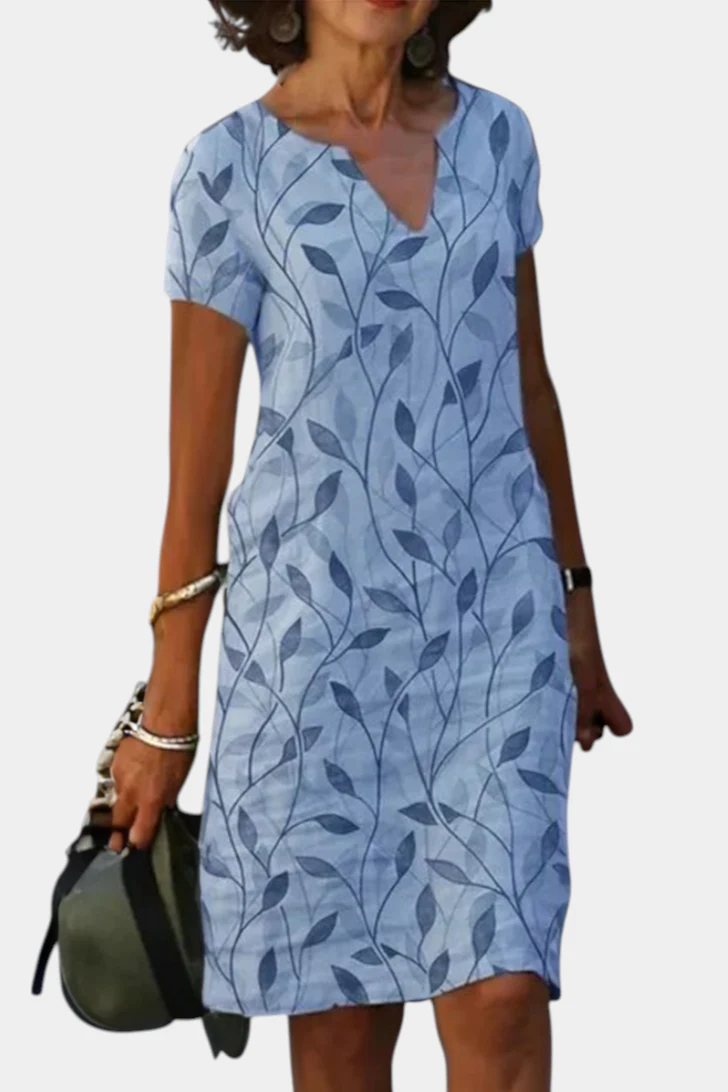 Elowen Vestido de Cambio con Estampado Casual y Escote en V - Image 2