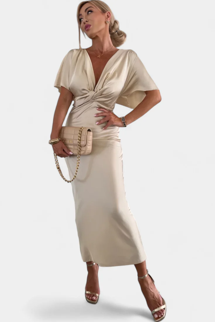 Emryn Vestido Suave con Nudo Cruzado - Image 10