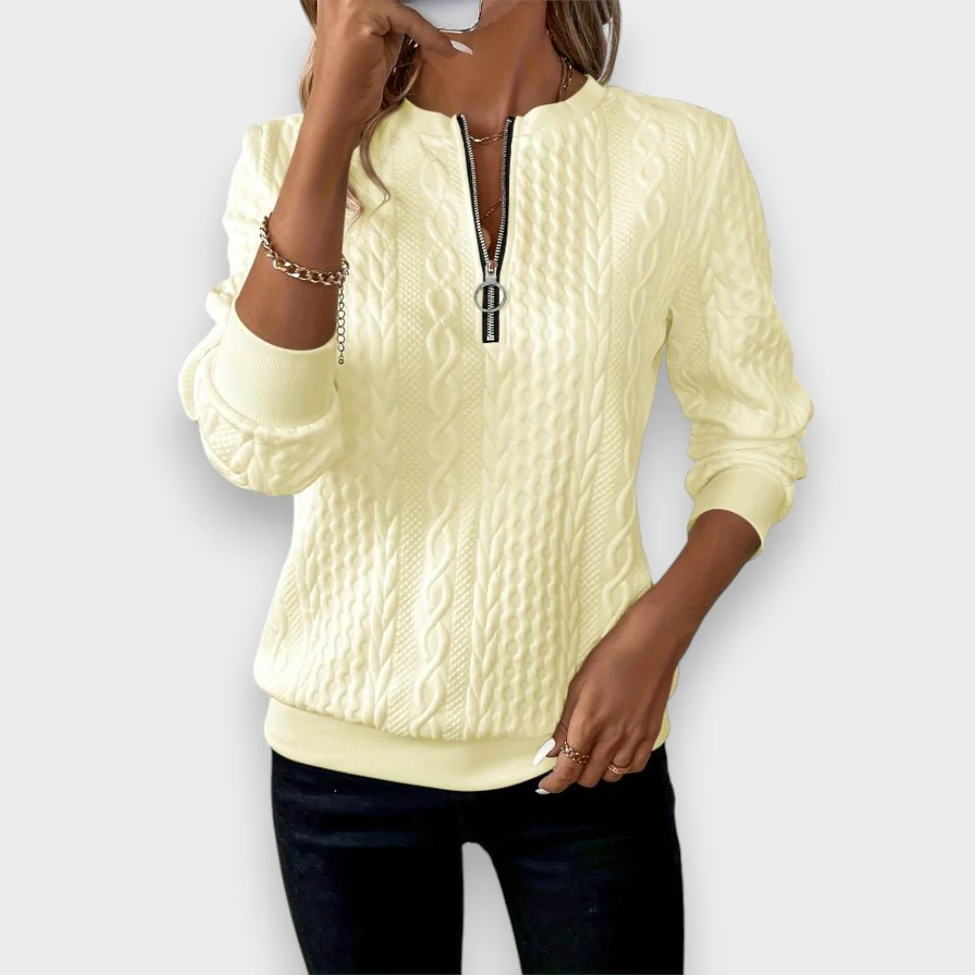 Eugénia - Elegante chaqueta de mujer con cremallera - Image 10