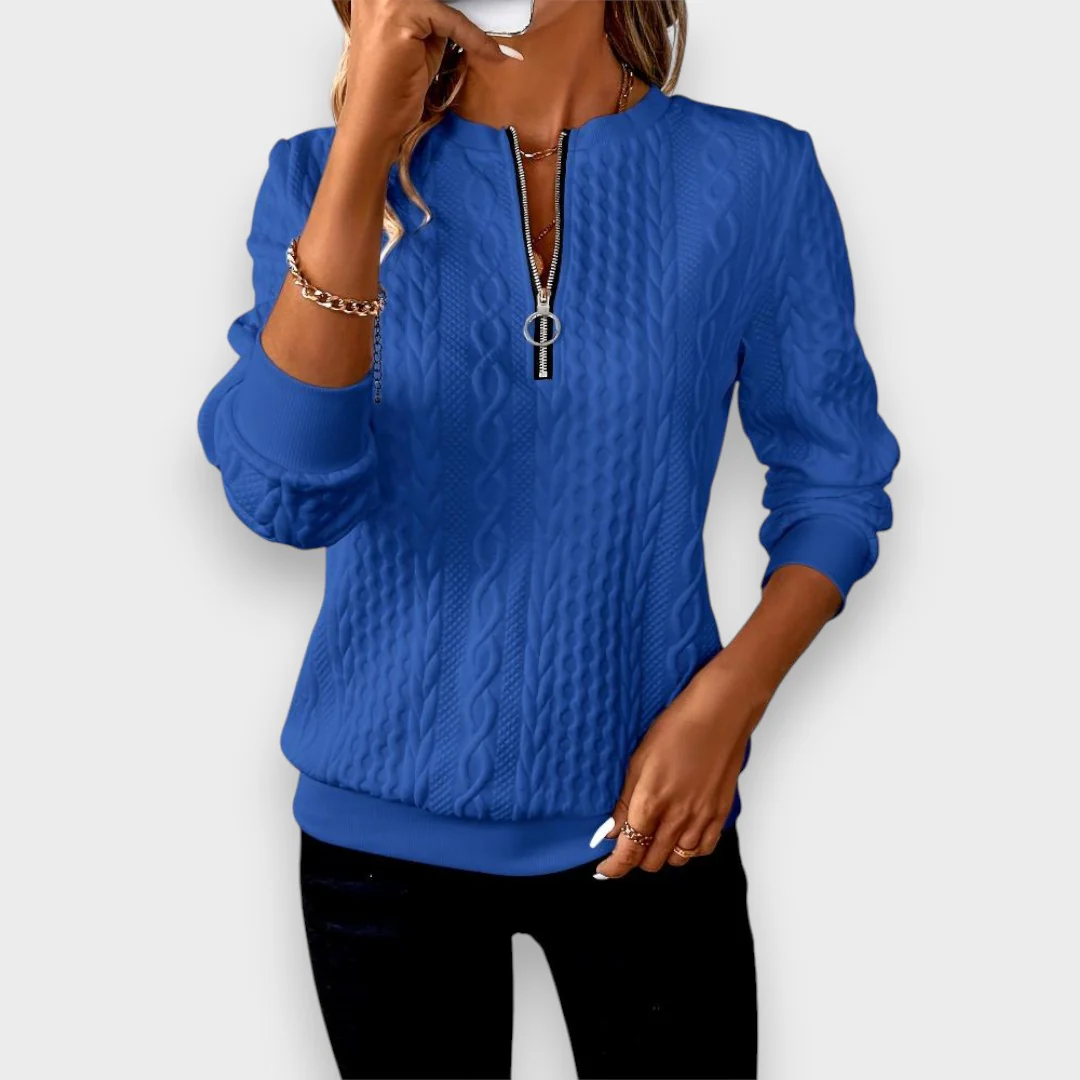 Eugénia - Elegante chaqueta de mujer con cremallera - Image 11