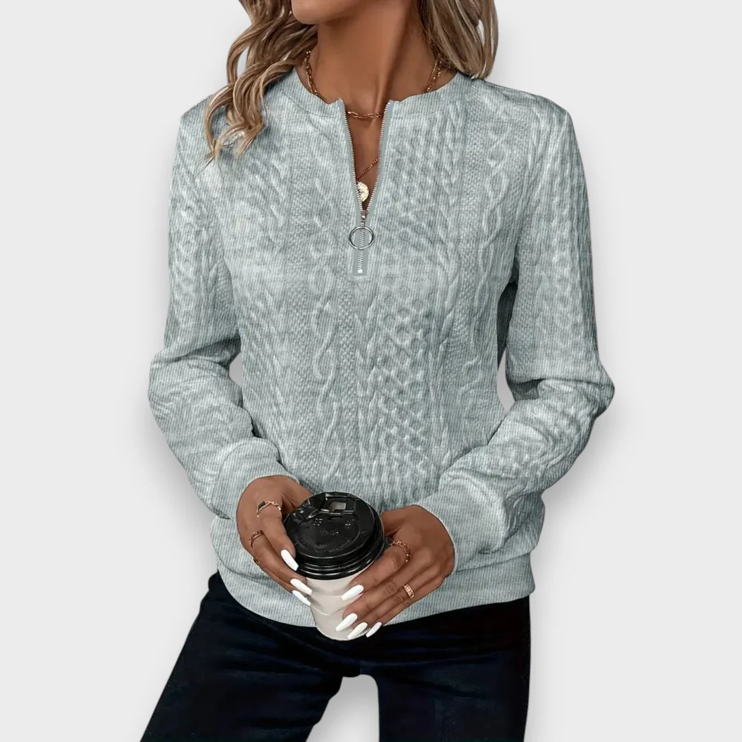 Eugénia - Elegante chaqueta de mujer con cremallera - Image 6