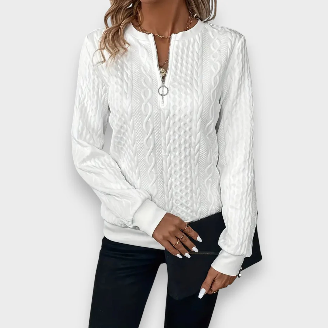 Eugénia - Elegante chaqueta de mujer con cremallera - Image 8