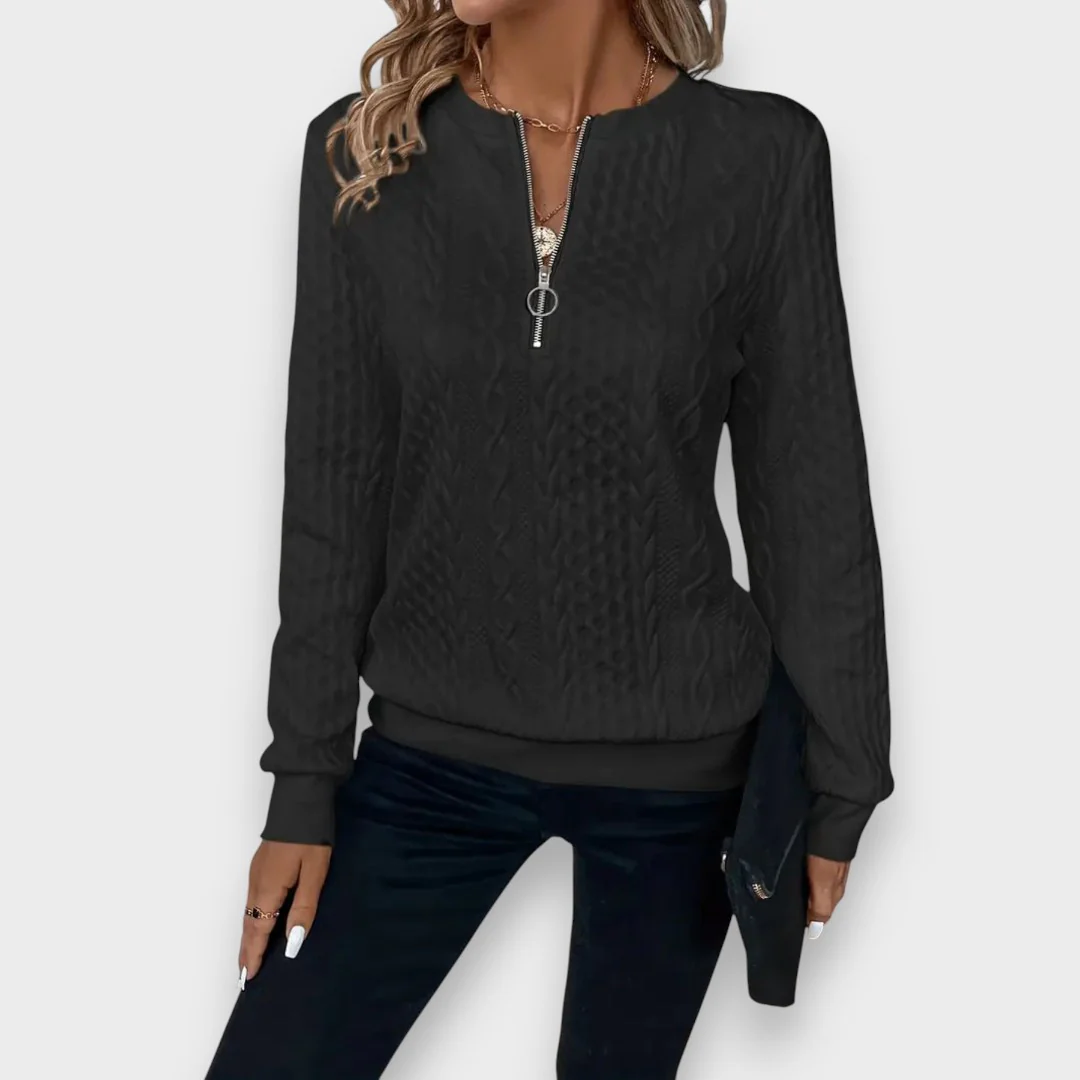 Eugénia - Elegante chaqueta de mujer con cremallera - Image 9