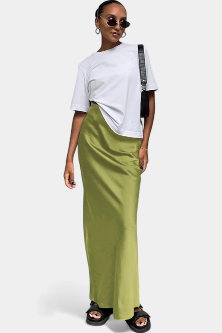 Fable Falda Maxi Utility de Diseño Liso y Estilo Pulido - Image 9