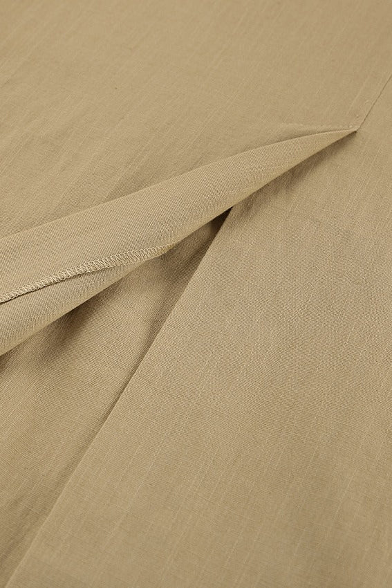 Amani Falda Larga de Cintura Alta con Abertura Frontal y Corte Recto - Image 4