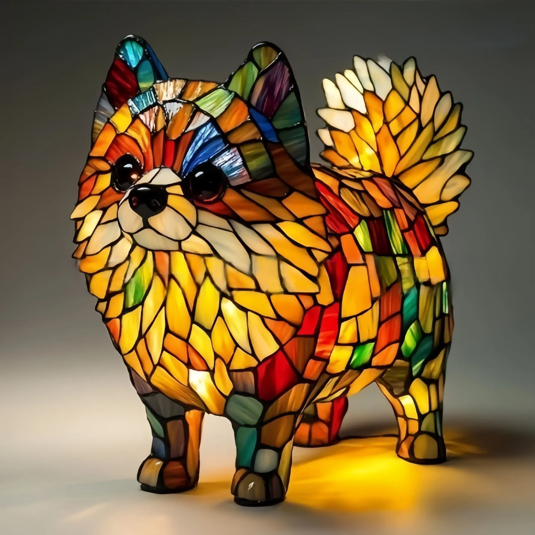 Fifi | Lámpara para perro Magisk en vidrio de colores