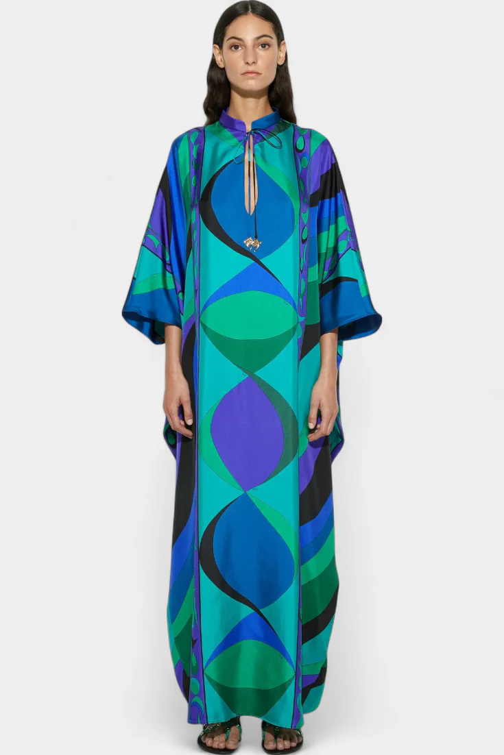 Fiorella Kaftán con Estampado Iride Psicológico - Image 4