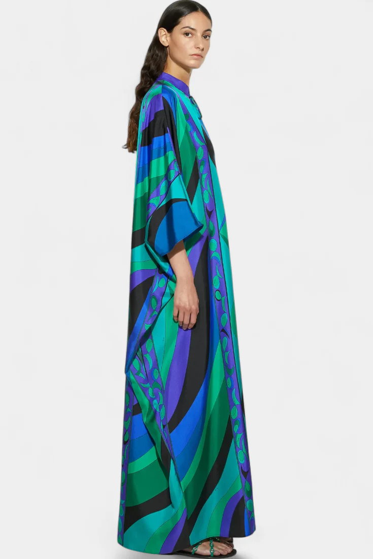 Fiorella Kaftán con Estampado Iride Psicológico - Image 6