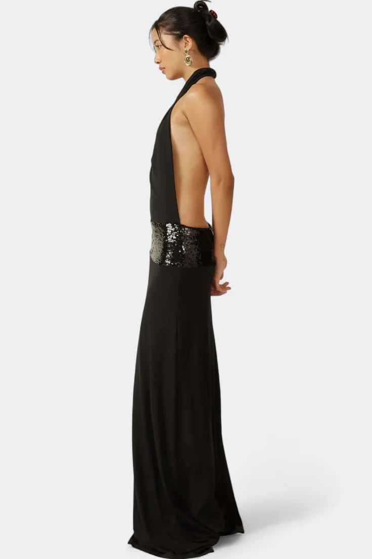 Georgia Vestido Halter Elegancia Lujo - Image 3