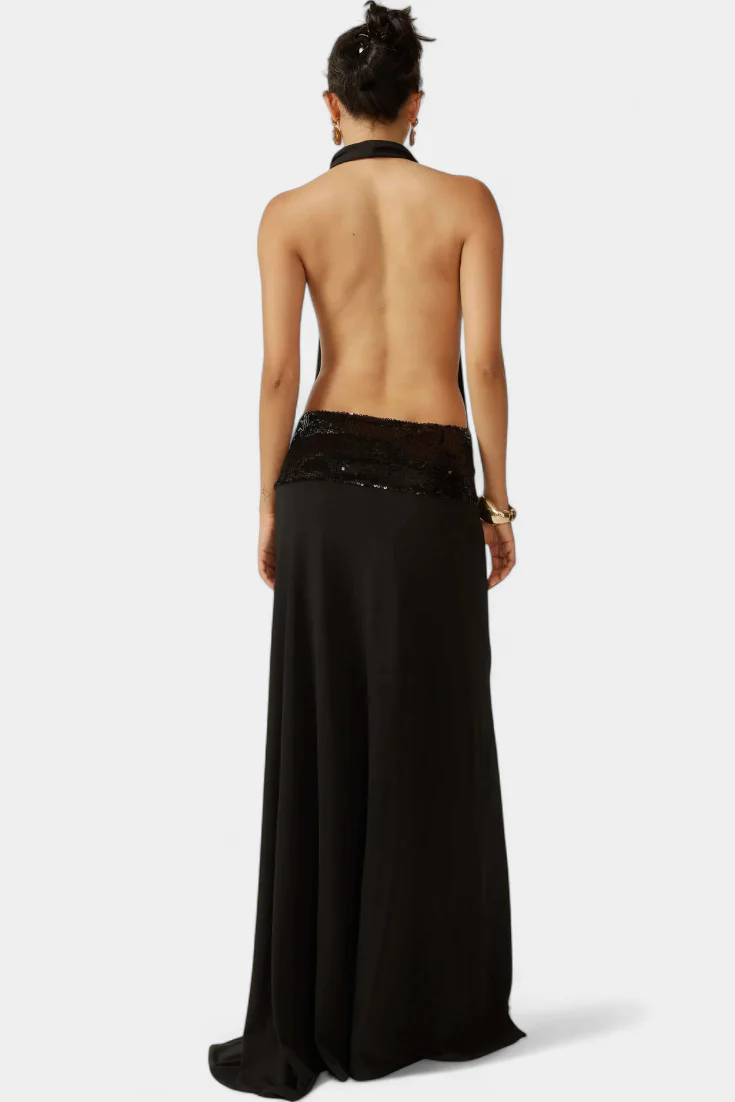 Georgia Vestido Halter Elegancia Lujo - Image 4