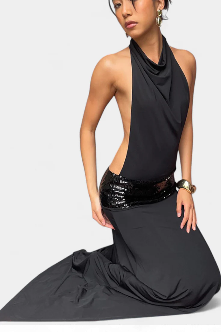 Georgia Vestido Halter Elegancia Lujo - Image 6