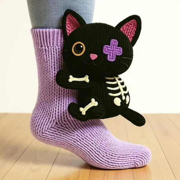 Georgia – Calcetines de gato negro
