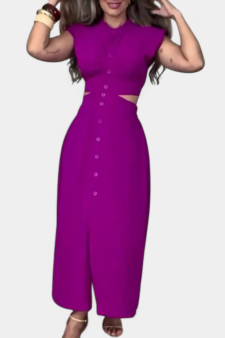 Griselda Vestido Midi con Botones y Cintura Abierta - Image 19