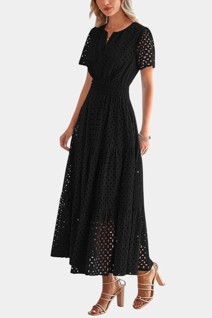 Imani Vestido Maxi de Encaje Bordado - Image 3