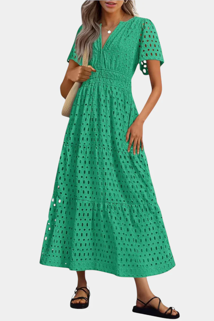Imani Vestido Maxi de Encaje Bordado - Image 4